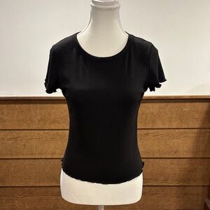 Altar'd State Black Short Sleeve Top